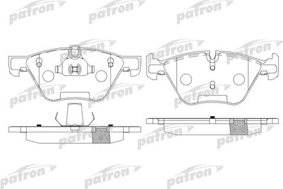 PBP1773 PATRON Комплект тормозных колодок, дисковый тормоз
