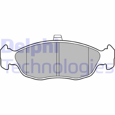 LP1597 DELPHI Комплект тормозных колодок, дисковый тормоз