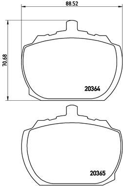 P24004 BREMBO Комплект тормозных колодок, дисковый тормоз