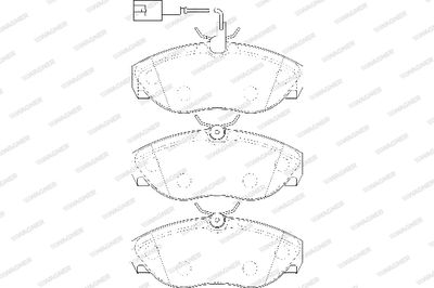 WBP21797B WAGNER Комплект тормозных колодок, дисковый тормоз