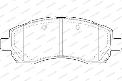 WBP23780A WAGNER Комплект тормозных колодок, дисковый тормоз