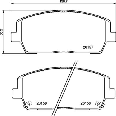 P30116 BREMBO Комплект тормозных колодок, дисковый тормоз