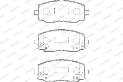 WBP24275A WAGNER Комплект тормозных колодок, дисковый тормоз