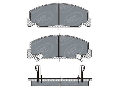 SP278PR SCT - MANNOL Комплект тормозных колодок, дисковый тормоз