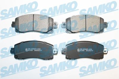 5SP2119 SAMKO Комплект тормозных колодок, дисковый тормоз