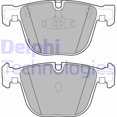 LP2141 DELPHI Комплект тормозных колодок, дисковый тормоз