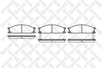 247002SX STELLOX Комплект тормозных колодок, дисковый тормоз