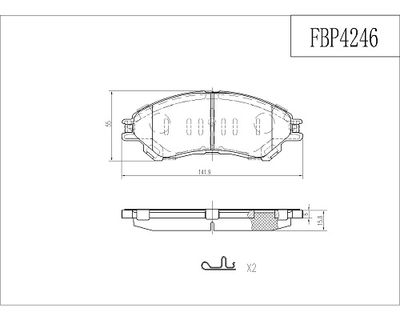 FBP4246 FI.BA Комплект тормозных колодок, дисковый тормоз