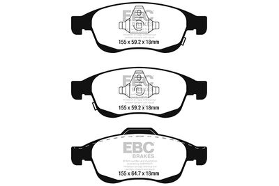 DP22247 EBC Brakes Комплект тормозных колодок, дисковый тормоз