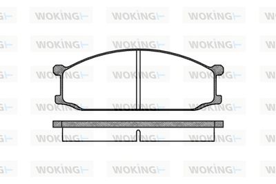 P036300 WOKING Комплект тормозных колодок, дисковый тормоз