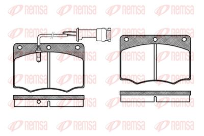 006402 REMSA Комплект тормозных колодок, дисковый тормоз