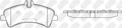 PN0038 NiBK Комплект тормозных колодок, дисковый тормоз