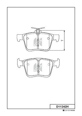 D11342H MK Kashiyama Комплект тормозных колодок, дисковый тормоз
