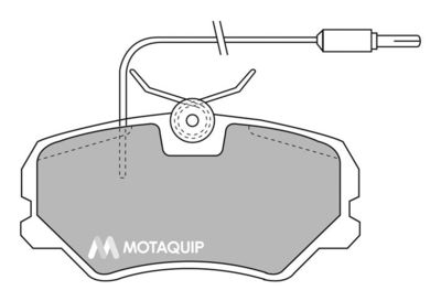 LVXL311 MOTAQUIP Комплект тормозных колодок, дисковый тормоз