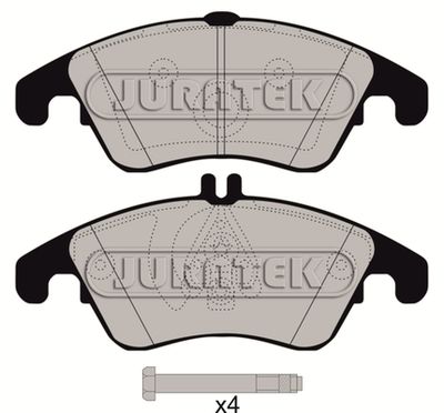 JCP8055 JURATEK Комплект тормозных колодок, дисковый тормоз