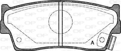 BPA028902 OPEN PARTS Комплект тормозных колодок, дисковый тормоз