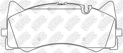 PN0686 NiBK Комплект тормозных колодок, дисковый тормоз