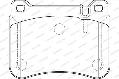 WBP23945A WAGNER Комплект тормозных колодок, дисковый тормоз