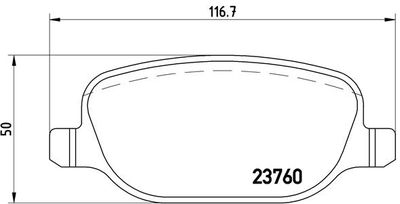 P23109 BREMBO Комплект тормозных колодок, дисковый тормоз