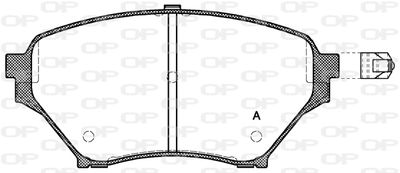 BPA085002 OPEN PARTS Комплект тормозных колодок, дисковый тормоз