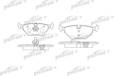PBP1301 PATRON Комплект тормозных колодок, дисковый тормоз