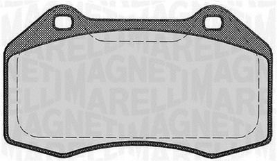 363916060590 MAGNETI MARELLI Комплект тормозных колодок, дисковый тормоз