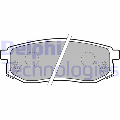 LP1771 DELPHI Комплект тормозных колодок, дисковый тормоз