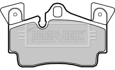 BBP2352 BORG & BECK Комплект тормозных колодок, дисковый тормоз