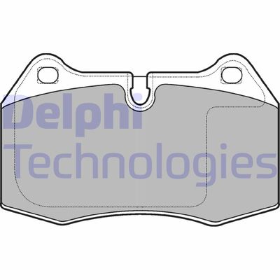 LP1584 DELPHI Комплект тормозных колодок, дисковый тормоз