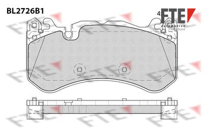 BL2726B1 FTE Комплект тормозных колодок, дисковый тормоз