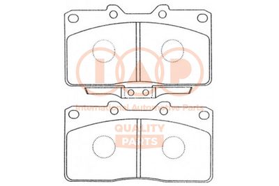 70412076P IAP QUALITY PARTS Комплект тормозных колодок, дисковый тормоз