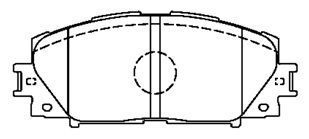 A1N192 AISIN Комплект тормозных колодок, дисковый тормоз