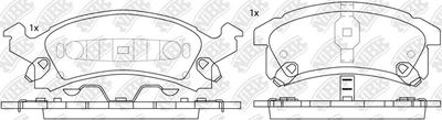 PN0311 NiBK Комплект тормозных колодок, дисковый тормоз