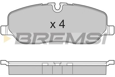 BP3206 BREMSI Комплект тормозных колодок, дисковый тормоз