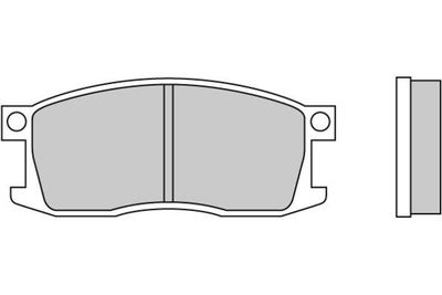 120190 E.T.F. Комплект тормозных колодок, дисковый тормоз