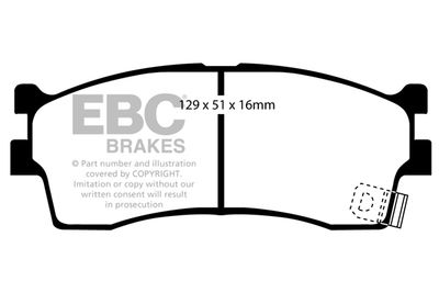 DP1475 EBC Brakes Комплект тормозных колодок, дисковый тормоз