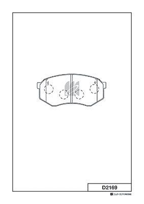 D2169 MK Kashiyama Комплект тормозных колодок, дисковый тормоз