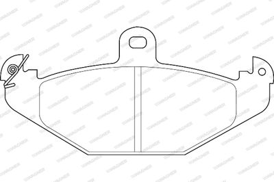 WBP20410A WAGNER Комплект тормозных колодок, дисковый тормоз