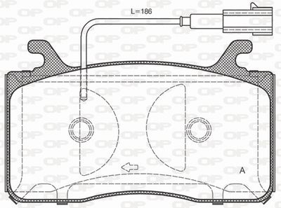 BPA175912 OPEN PARTS Комплект тормозных колодок, дисковый тормоз