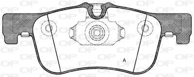 BPA147810 OPEN PARTS Комплект тормозных колодок, дисковый тормоз