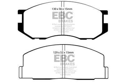 DP536 EBC Brakes Комплект тормозных колодок, дисковый тормоз