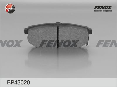 BP43020 FENOX Комплект тормозных колодок, дисковый тормоз