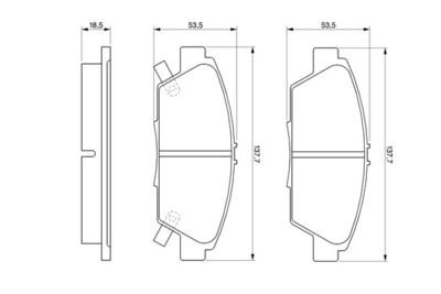 0986424289 BOSCH Комплект тормозных колодок, дисковый тормоз