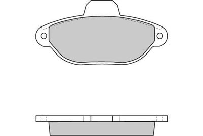 120600 E.T.F. Комплект тормозных колодок, дисковый тормоз