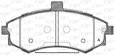 BPA089302 OPEN PARTS Комплект тормозных колодок, дисковый тормоз