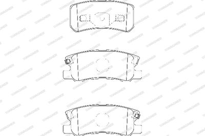 WBP23582B WAGNER Комплект тормозных колодок, дисковый тормоз