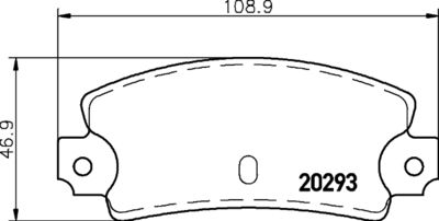 MDB1258 MINTEX Комплект тормозных колодок, дисковый тормоз