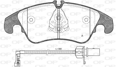 BPA130431 OPEN PARTS Комплект тормозных колодок, дисковый тормоз