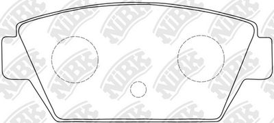 PN3110 NiBK Комплект тормозных колодок, дисковый тормоз
