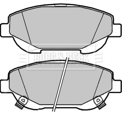 BBP2299 BORG & BECK Комплект тормозных колодок, дисковый тормоз